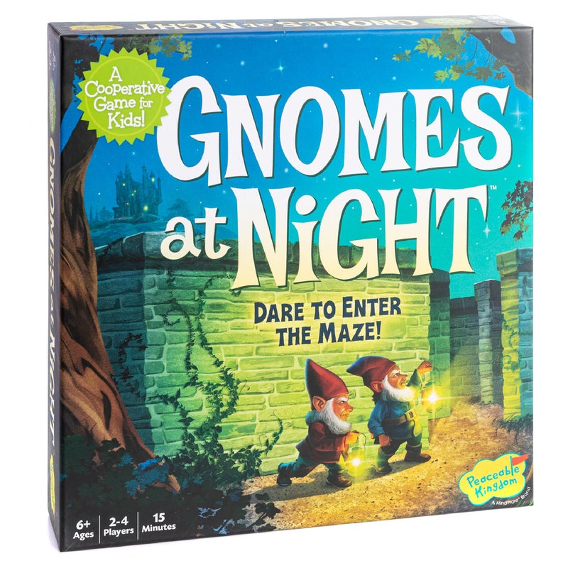 Peaceable Kingdom Gnomes at Night A Cooperative Maze Game for 2 to 4 Kids Ages 6+ - Image 1